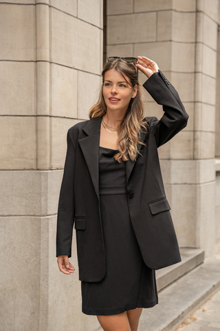 Oversized Havana Blazer Black